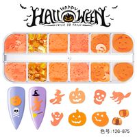 Víspera De Todos Los Santos Moda Patrón De Halloween Mascota Parches De Uñas 1 Juego sku image 11