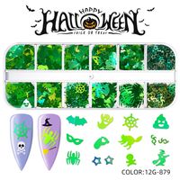 Halloween Mode Motif Halloween Animaux Ongles Correctifs 1 Jeu sku image 48