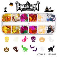 Víspera De Todos Los Santos Moda Patrón De Halloween Mascota Parches De Uñas 1 Juego sku image 52