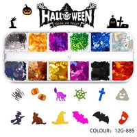 Víspera De Todos Los Santos Moda Patrón De Halloween Mascota Parches De Uñas 1 Juego sku image 21