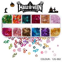 Halloween Mode Motif Halloween Animaux Ongles Correctifs 1 Jeu sku image 18