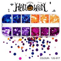 Halloween Mode Motif Halloween Animaux Ongles Correctifs 1 Jeu sku image 31