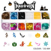 Halloween Mode Motif Halloween Animaux Ongles Correctifs 1 Jeu sku image 53