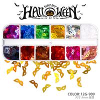 Víspera De Todos Los Santos Moda Patrón De Halloween Mascota Parches De Uñas 1 Juego sku image 33