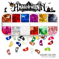 Halloween Mode Motif Halloween Animaux Ongles Correctifs 1 Jeu sku image 55