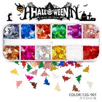 Halloween Mode Motif Halloween Animaux Ongles Correctifs 1 Jeu sku image 28