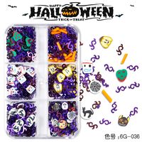 Halloween Fashion Halloween Pattern Pet Nail Patches 1 Set sku image 4