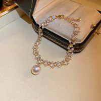 Simple Style Geometric Alloy Plating Artificial Gemstones Women's Bracelets sku image 9