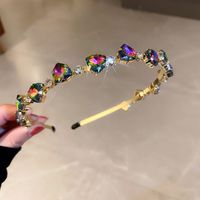 Women's Fashion Flower Bow Knot Metal Inlay Artificial Diamond Pearl Hair Band sku image 16