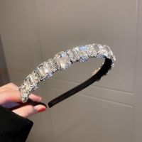 Women's Fashion Flower Bow Knot Metal Inlay Artificial Diamond Pearl Hair Band sku image 18