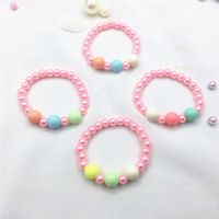 Fashion Colorful Pearl Beaded Girl's Bracelets 1 Piece main image 1