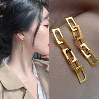 Fashion Tassel Alloy Inlay Artificial Diamond Women's Drop Earrings 1 Pair sku image 14