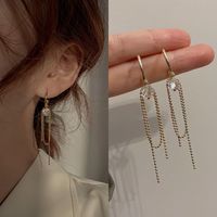 Fashion Tassel Alloy Inlay Artificial Diamond Women's Drop Earrings 1 Pair sku image 31