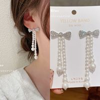 Fashion Tassel Alloy Inlay Artificial Diamond Women's Drop Earrings 1 Pair sku image 29