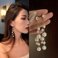 Fashion Tassel Alloy Inlay Artificial Diamond Women's Drop Earrings 1 Pair sku image 25