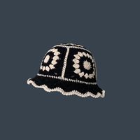 امرأة حلو شريط كرز ورد طنف واسعة قبعة من الصوف sku image 6