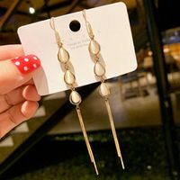 Fashion Flower Alloy Plating Inlay Opal Women's Drop Earrings 1 Pair sku image 10