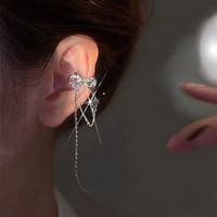 Ins Style Flower Butterfly Alloy Plating Inlay Artificial Gemstones Women's Ear Hook 1 Piece sku image 9