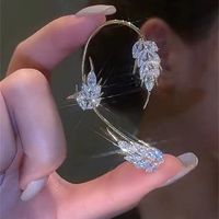 Ins Style Flower Butterfly Alloy Plating Inlay Artificial Gemstones Women's Ear Hook 1 Piece sku image 2