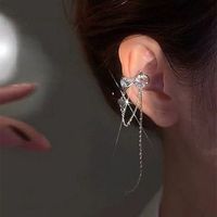 Ins Style Flower Butterfly Alloy Plating Inlay Artificial Gemstones Women's Ear Hook 1 Piece sku image 10