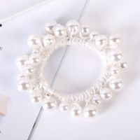 Moda Color Sólido Tela Embutido Perlas Artificiales Diamantes De Imitación Liga Para El Cabello 1 Pieza sku image 14