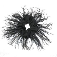 Fashion Solid Color Feather Tassel Hair Tie 1 Piece sku image 1