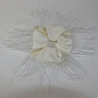 Fashion Solid Color Feather Tassel Hair Tie 1 Piece sku image 2