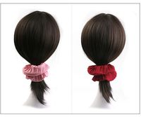 Simple Style Solid Color Cloth Pleated Hair Tie 1 Piece main image 3