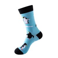 Unisex Basic Cartoon Plaid Fruit Nylon Cotton Jacquard Crew Socks 1 Set sku image 3