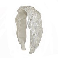 Sweet Waves Cloth Artificial Pearls Hair Band sku image 1