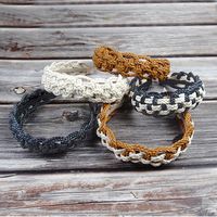 Women's Retro Solid Color Pu Leather Braid Hair Band main image 3