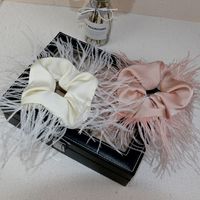 Fashion Solid Color Feather Tassel Hair Tie 1 Piece main image 2
