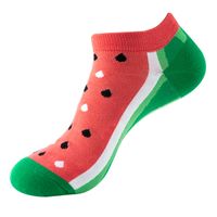 Unisex Sports Cartoon Fruit Cotton Jacquard Ankle Socks 1 Set sku image 13