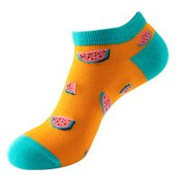 Unisex Sports Cartoon Fruit Cotton Jacquard Ankle Socks 1 Set sku image 9