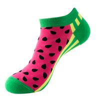 Unisex Sports Cartoon Fruit Cotton Jacquard Ankle Socks 1 Set sku image 6