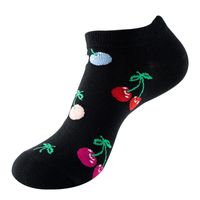 Unisex Sports Cartoon Fruit Cotton Jacquard Ankle Socks 1 Set sku image 16