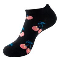 Unisex Sports Cartoon Fruit Cotton Jacquard Ankle Socks 1 Set sku image 17