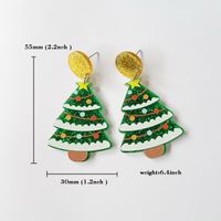 Cartoon Style Christmas Tree Alpaca Arylic Women's Earrings 1 Pair sku image 4