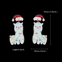 Cartoon Style Christmas Tree Alpaca Arylic Women's Earrings 1 Pair sku image 3