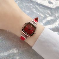 Fashion Color Block Buckle Quartz Women's Watches sku image 3