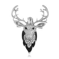 Cute Elk Alloy Plating Rhinestones Unisex Brooches main image 5