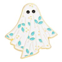 Cute Heart Shape Flower Ghost Alloy Plating Unisex Brooches sku image 1