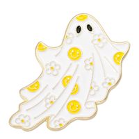 Cute Heart Shape Flower Ghost Alloy Plating Unisex Brooches sku image 4