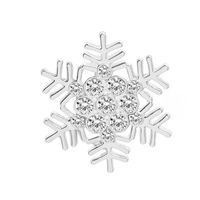 Fashion Snowman Snowflake Alloy Inlay Artificial Diamond Unisex Brooches sku image 1