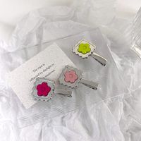 Fashion Flower Alloy Plating Hair Clip 1 Piece main image 4
