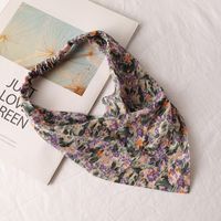 Fashion Flower Cloth Printing Hair Band 1 Piece sku image 3