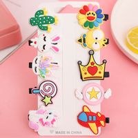 Cute Cactus Rainbow Fruit Arylic Flowers Hair Clip 1 Set sku image 6