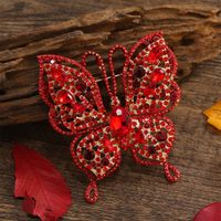 Korean Style Butterfly Alloy Metal Artificial Gemstones Unisex Brooches main image 1