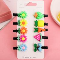 Cute Cactus Rainbow Fruit Arylic Flowers Hair Clip 1 Set sku image 13