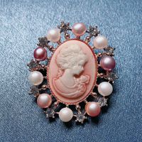 Fashion Human Alloy Plating Pearl Unisex Brooches main image 5